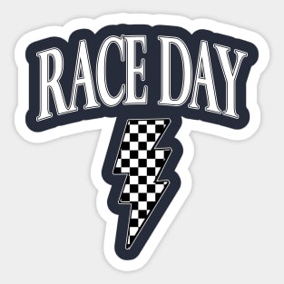 Race Day Checkered Sticker
